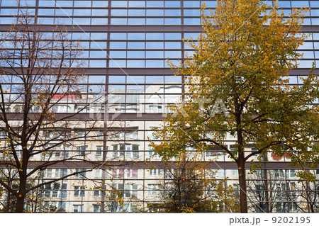 reflection of urban residential house reflection of urban residential house 9202195