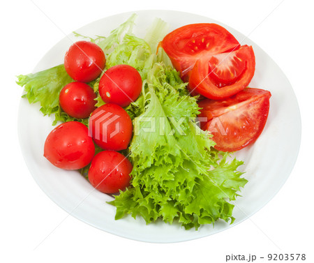 green lettuce and red tomatoes green lettuce and red tomatoes 9203578