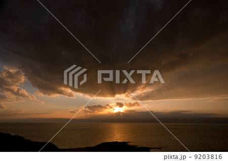 sunset on Dead Sea, Jordan sunset on Dead Sea, Jordan 9203816