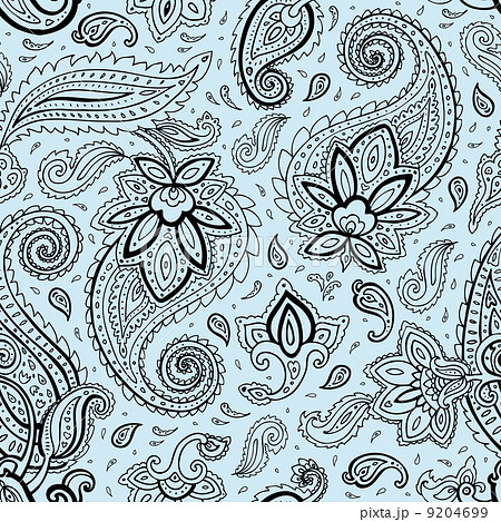 Seamless Paisley background. Seamless Paisley background. 9204699