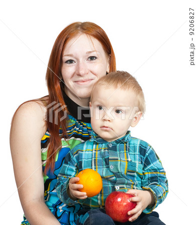 mother with her son mother with her son 9206827