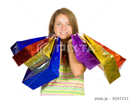 girl with shopping bags girl with shopping bags 9207221