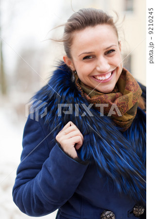 winter portrait of happy woman winter portrait of happy woman 9210245