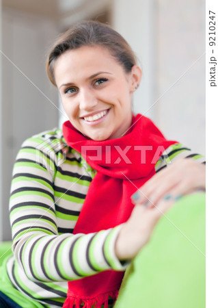 beauty girl in home interior 9210247