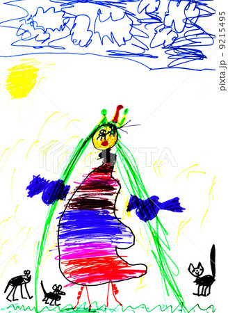 child's drawing - princess 9215495