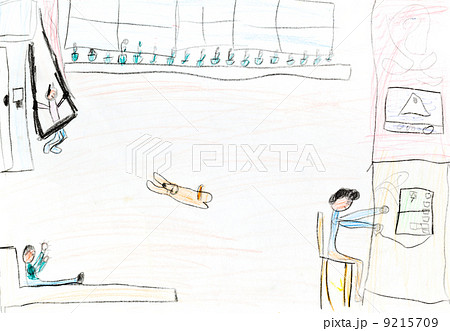 children drawing - children room 9215709