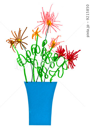 child's drawing - bunch of flowers 9215850