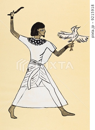 Ancient Egyptian costume of hunter Ancient Egyptian costume of hunter 9215918