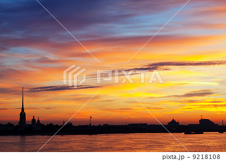 dawn in Saint Petersburg, Russia dawn in Saint Petersburg, Russia 9218108