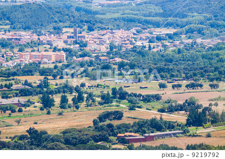 Top view of Catalan town. Breda 9219792