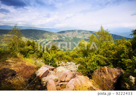 Summer view of Pyrenees mountains 9222433