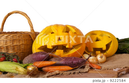 Halloween pumpkin and vegetables Halloween pumpkin and vegetables 9222584