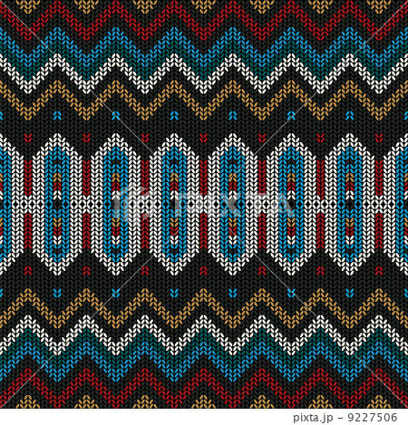 Ornamental knitted pattern 9227506