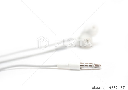 White earphones isolated White earphones isolated 9232127