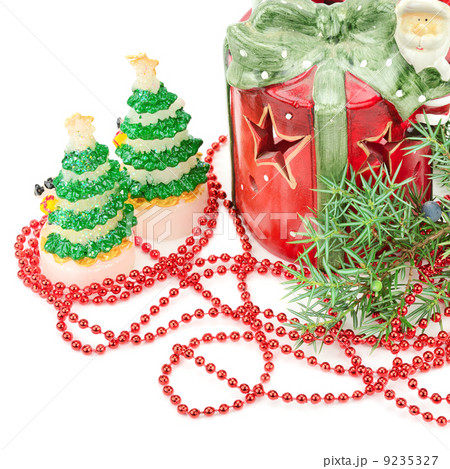 Christmas decorations isolated on white background 9235327