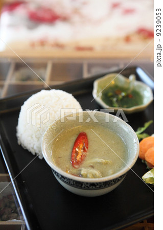 Thai food beef curry with rice 9239053