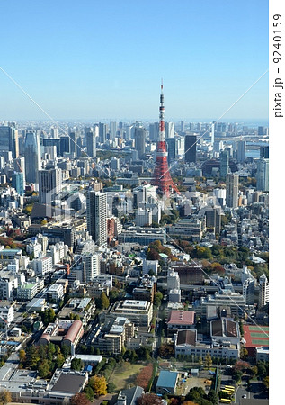 東京タワー周辺の俯瞰 9240159