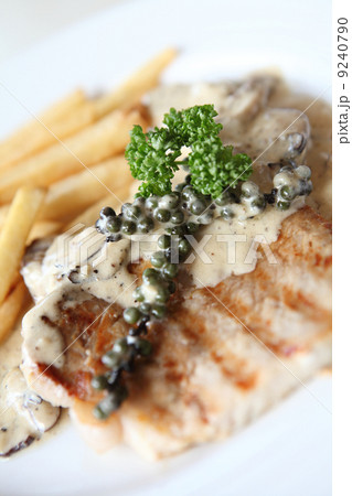 Grilled Porkchop with white sauce Grilled Porkchop with white sauce 9240790