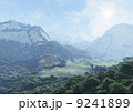 異星の山岳地帯（青） 9241899