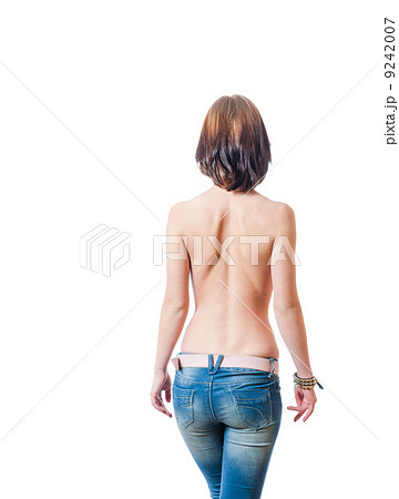backside bare jeans girl isolated 9242007