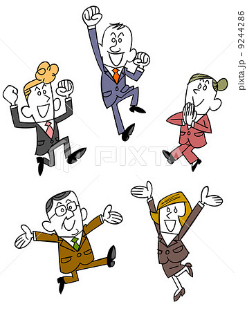 喜ぶビジネスマンのチーム 喜ぶビジネスマンのチーム 9244286