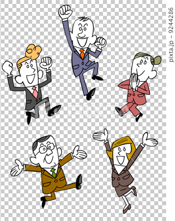 喜ぶビジネスマンのチーム 喜ぶビジネスマンのチーム 9244286