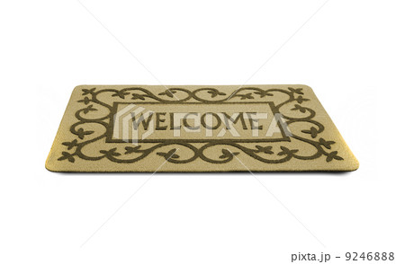 welcome door mat isolated 9246888