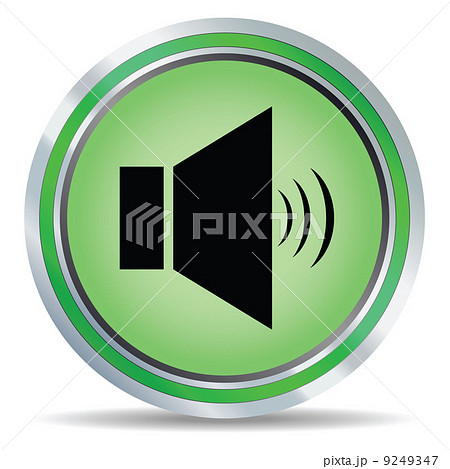 3d vector glossy speaker web icon design element 9249347