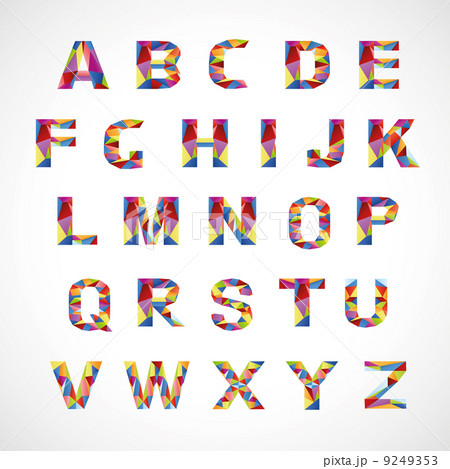 Creative colorful alphabet set Creative colorful alphabet set 9249353
