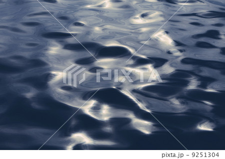 The surface of the ocean at Big Sur at dusk, in California.  9251304