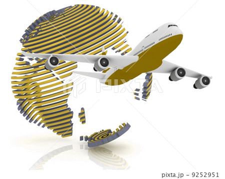 airliner with a globe 9252951