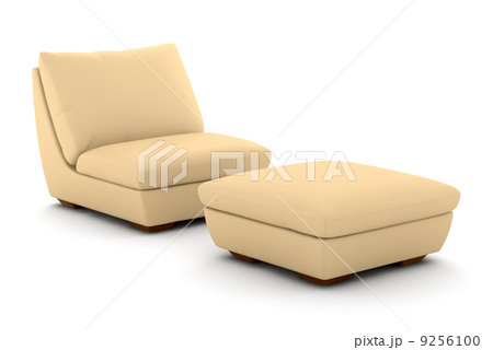 beige leather armchair isolated on white background beige leather armchair isolated on white background 9256100