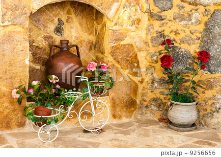 Pretty old courtyard 9256656