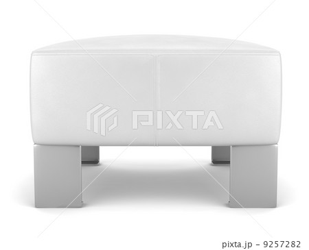 leather pouf isolated on white background 9257282