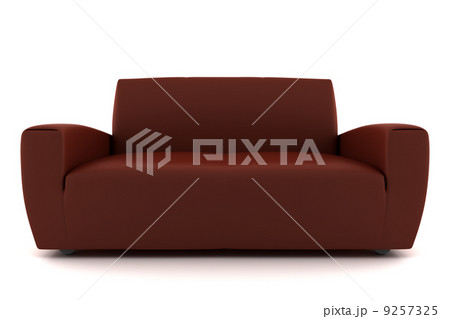 3d brown sofa isolated on white background 9257325
