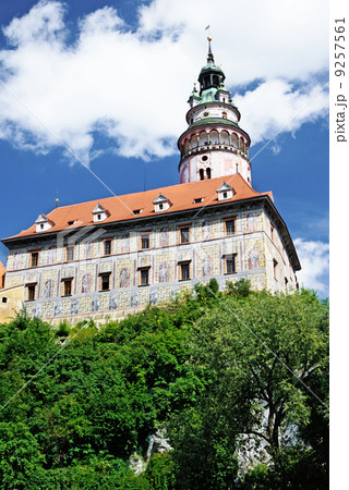 Castle in Cesky Krumlov. Czech Republic Castle in Cesky Krumlov. Czech Republic 9257561