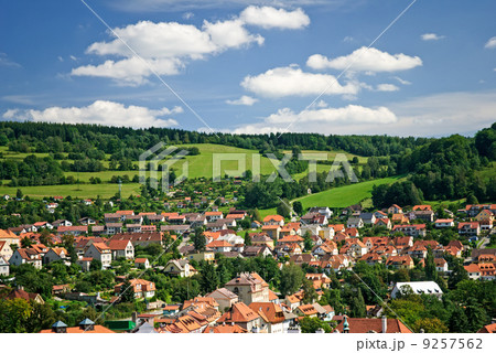 View on Cesky Krumlov from tower View on Cesky Krumlov from tower 9257562