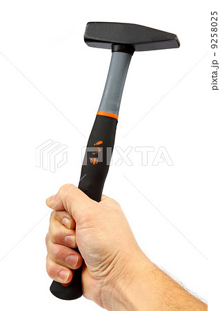 Modern hammer in hand. 9258025