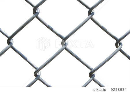Wire mesh on white background Wire mesh on white background 9258634