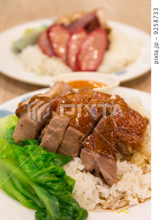 Roast duck with rice and sauce Roast duck with rice and sauce 9258733
