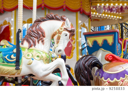 Horses on a carnival Merry Go Round Horses on a carnival Merry Go Round 9258833