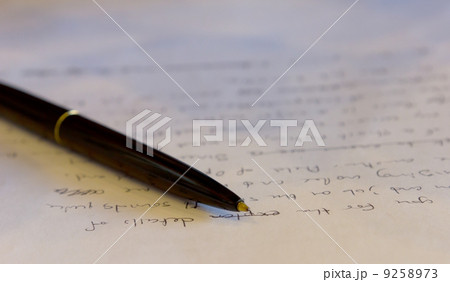 The pen on paper in business 9258973