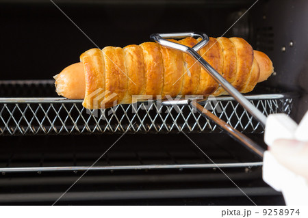 Cubed bread sausage from the oven 9258974