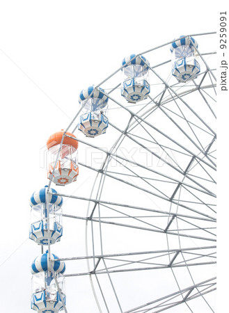 Ferris wheel isolated on white background 9259091