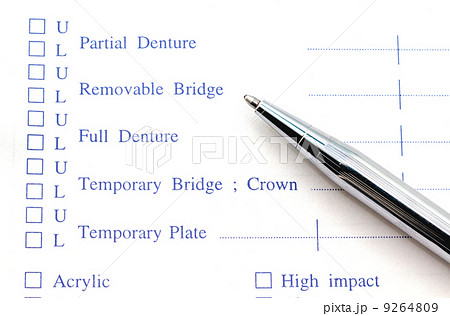denture Prescription with pen denture Prescription with pen 9264809