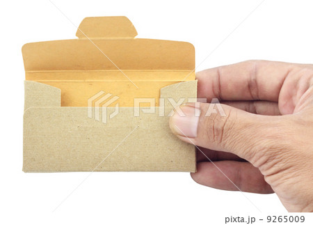 Hand holding a box 9265009