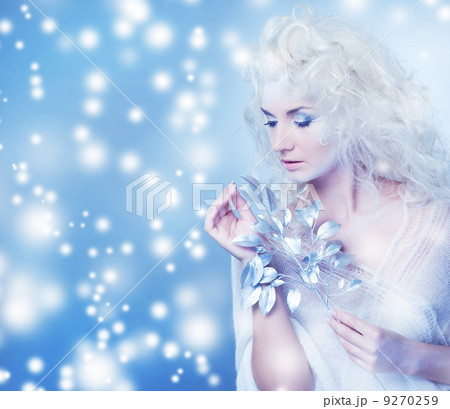 Snow queen with a magic twig Snow queen with a magic twig 9270259