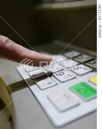 Hand Using ATM Keyboard Hand Using ATM Keyboard 9272590