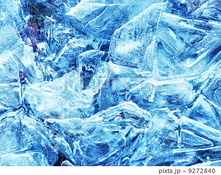 Frosty Pattern Ice Lakeの写真素材