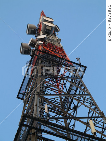 Various antenna against blue sky Various antenna against blue sky 9272921